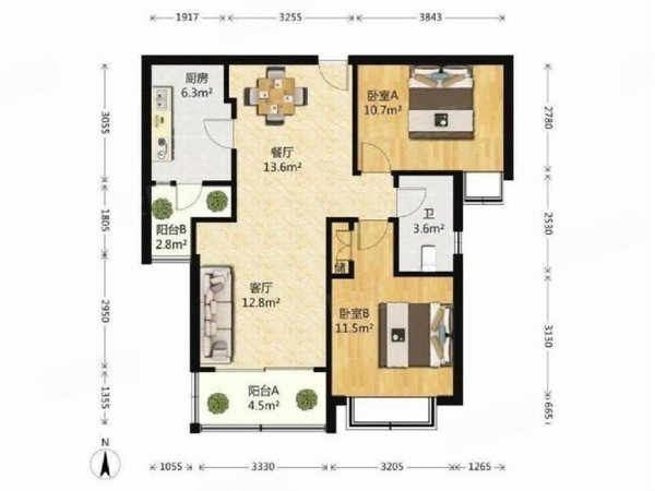 上海闵行梅陇上海阳城(1支弄)上海阳城,出门1号线外环站,精装全明两房