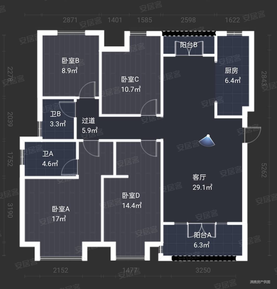 北京鸿坤花语墅户型图图片