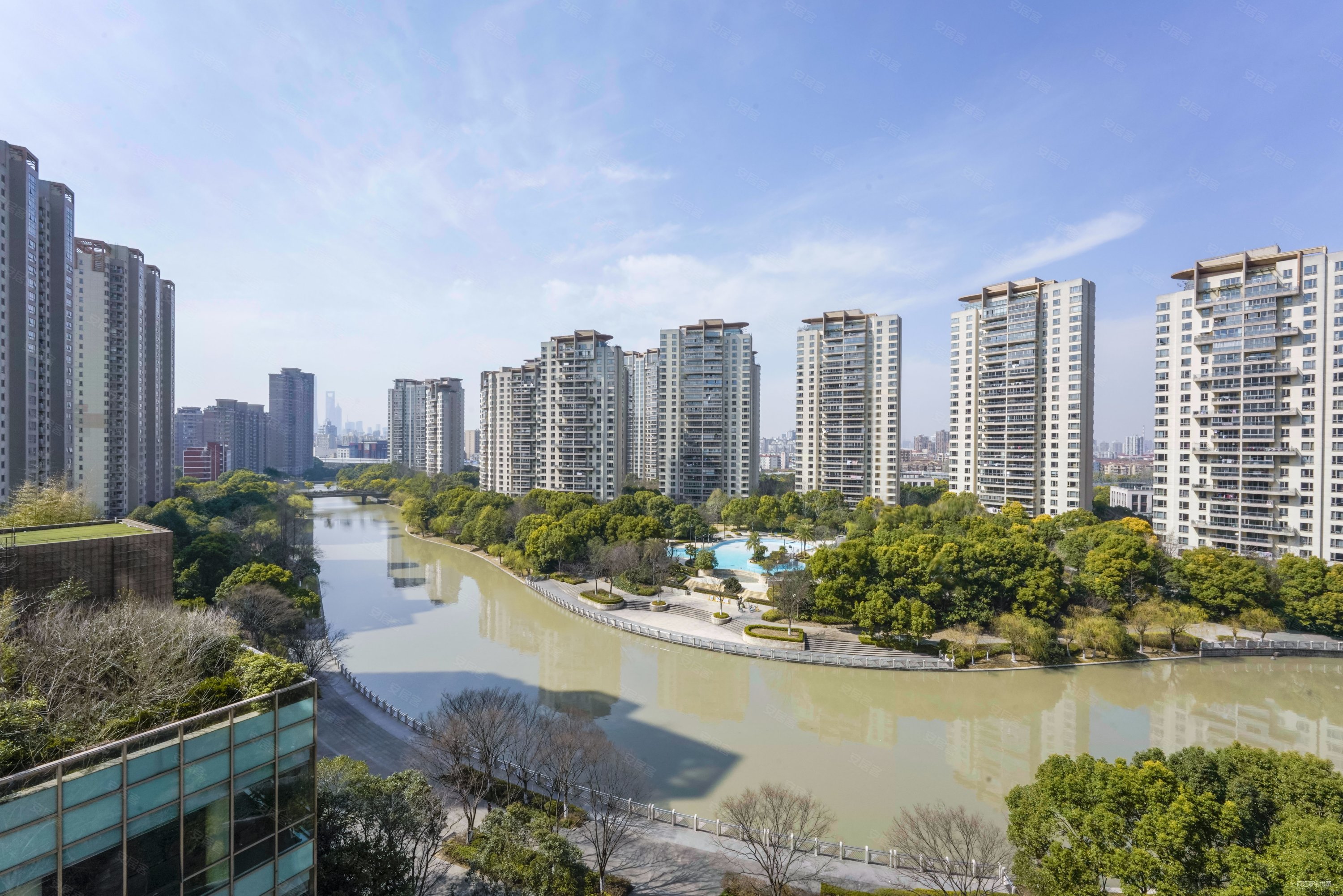 仁恒河滨城二期丨501平复式房丨8房设计丨看河景和泳池,仁恒河滨城