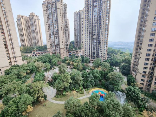 重庆渝北鸳鸯首钢美利山公园城市美利山,精装大两房干净整洁简单,家电