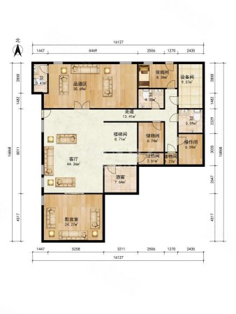 香山清琴山庄8室4厅5卫743.58㎡东9900万