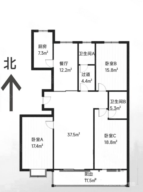 水韵华庭3室2厅2卫169㎡南北150万