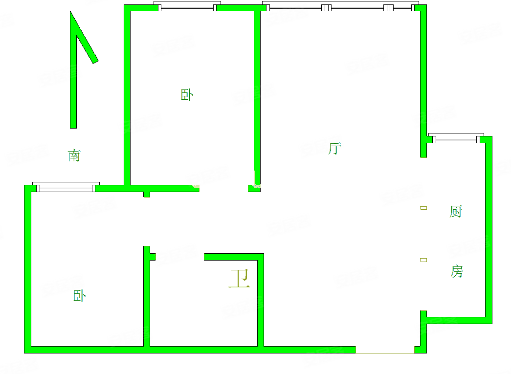 融创东岸名郡 房龄新 高绿化 出行方便 大两房 电梯房