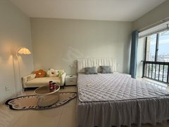 湖州长兴长兴市区二小大润发东鱼坊附近 通宝城精装电梯公寓 民用水电 奶油风出租房源真实图片