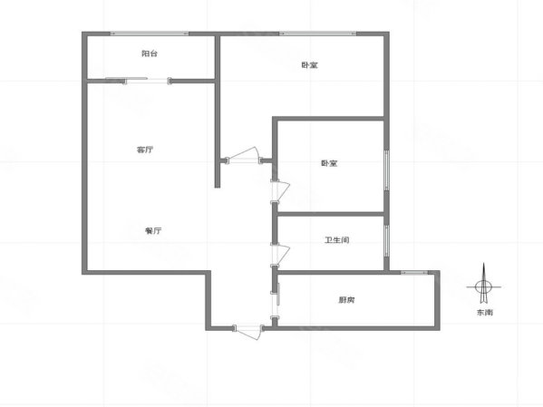 融汇半岛(六期)2室2厅1卫80.68㎡南55.6万