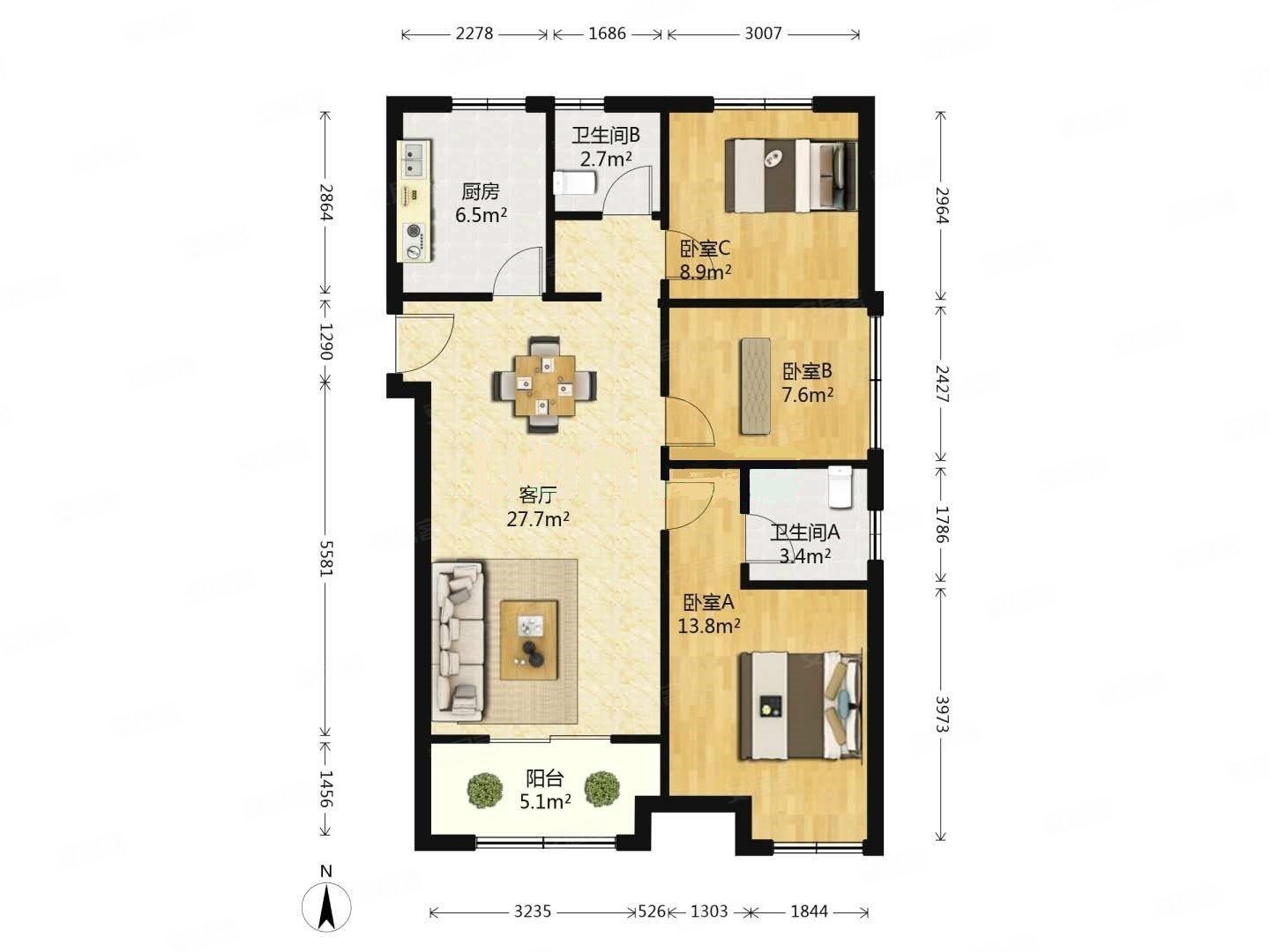 54平米-合肥安居客