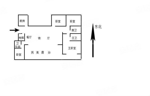 格林天樾4室2厅3卫183㎡南北82万