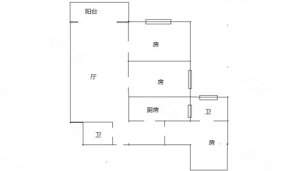 北京大厦3室2厅1卫91.68㎡南570万