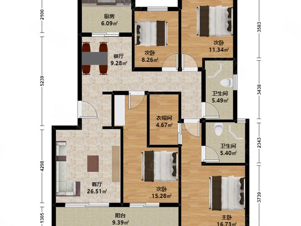 杭州拱墅半山融创金成臻华府拱墅半山桃源臻华府精装四房两卫 4号线