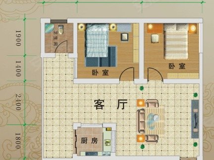 喀什喀什市喀什城区山水文园住宅小区二医院附近 月租月付两室拎包入住家具家电 随时入住出租房源真实图片