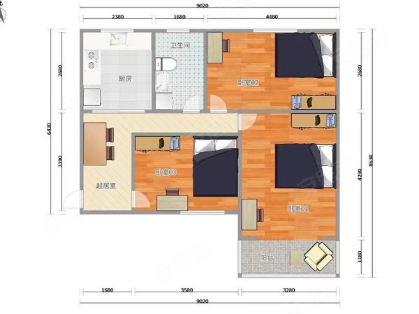 中荣大厦房间嘎嘎大女生多市立医院奥帆中心可月付