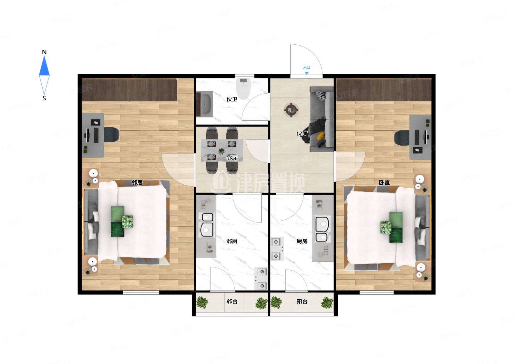 长治里  北房 单位产 24.99平