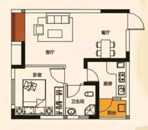 鹤乡新城2室1厅1卫97.31㎡南北50万