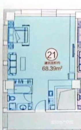 兴隆摩尔2室1厅1卫68.39㎡西北25万