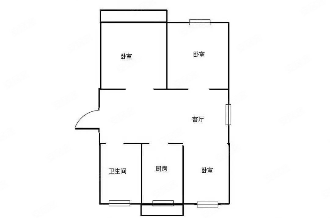 静海新村56层产证92平方三室一厅一卫精装满五年