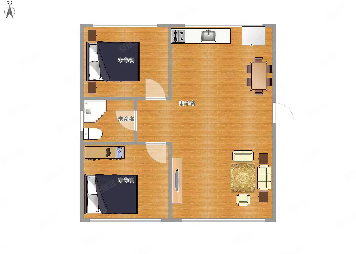 银通国际公寓4室3厅2卫353㎡南北180万