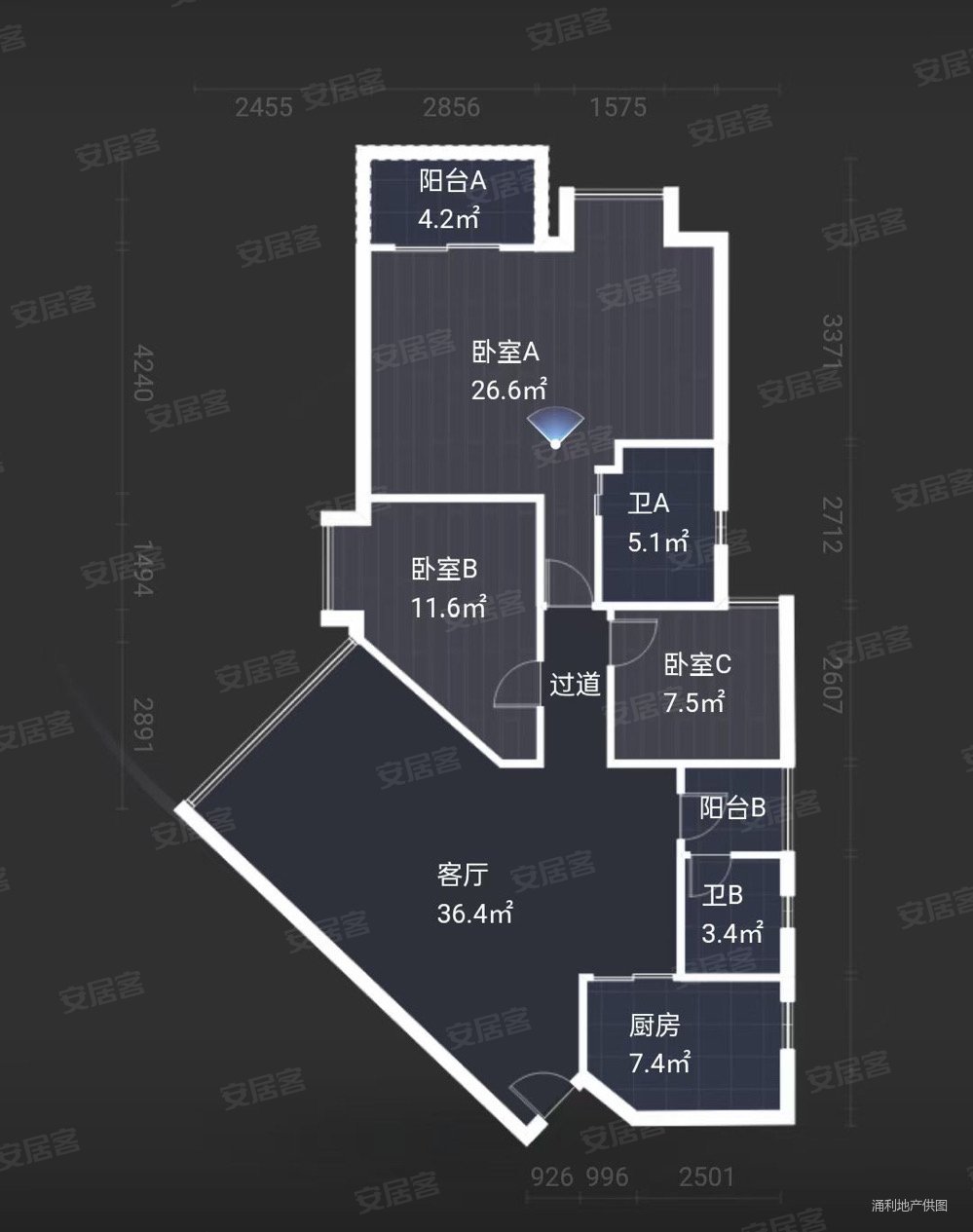 仅售369万有钥匙,海湾花园二手房,269万,3室2厅,2卫,136平米-珠海安居