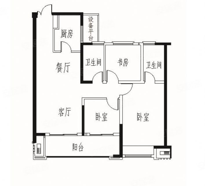 汉润府精装修三室老证带车位价格合适随时看房紧邻汉华府