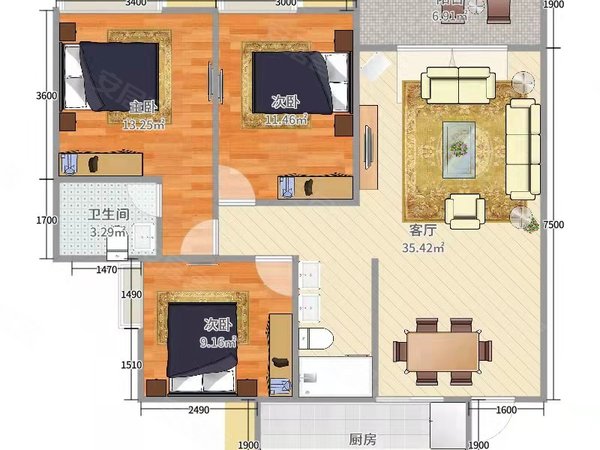 新牌坊 近新光天地 龙湖花园 全女生合租 可月付,渝北租房-重庆58安居