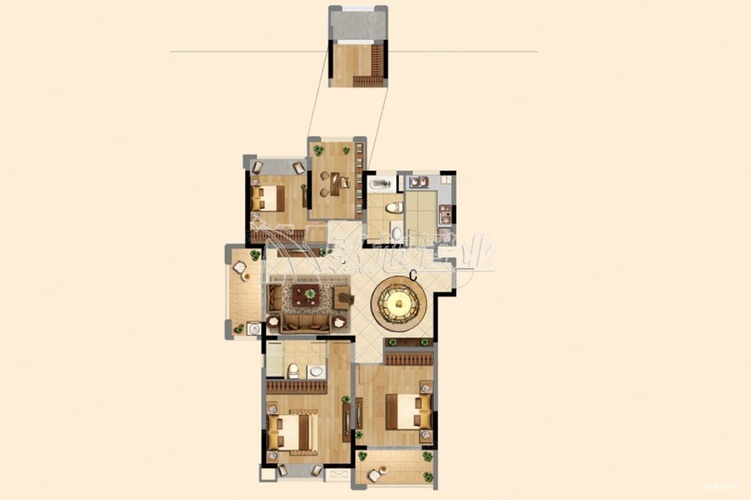紫艺华府 车位充足 有电梯 中间好楼层 南北通透 双卫生间