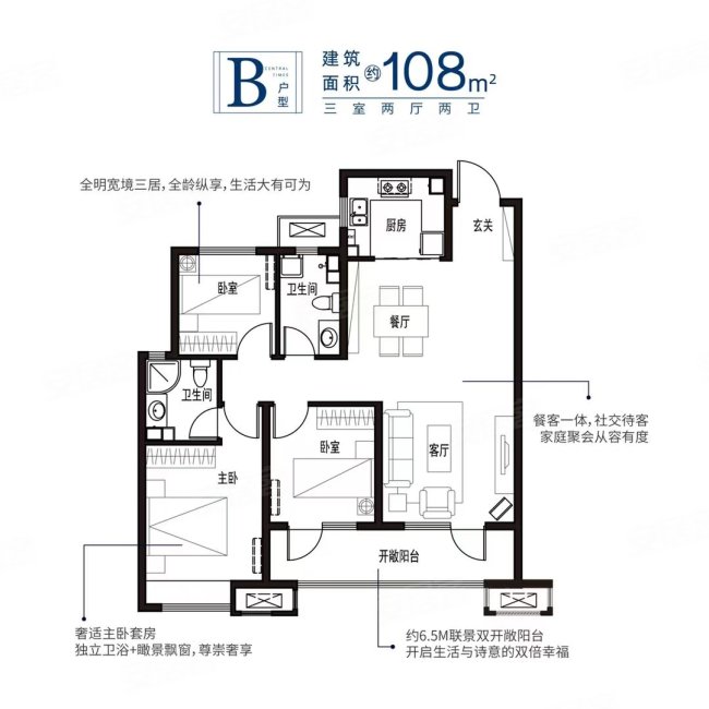 长沙卓越中寰户型图片