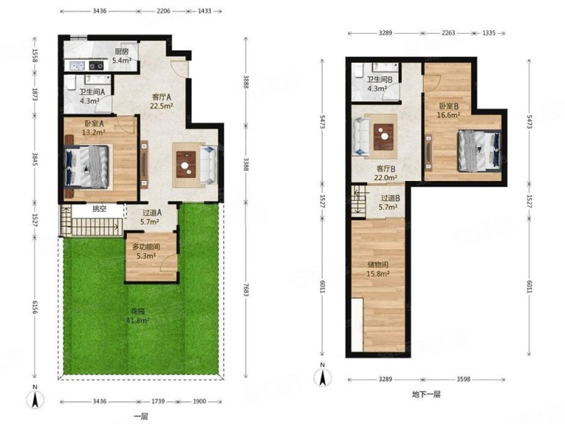 金隅花石匠一层下跃户型三居室业主靠谱出售
