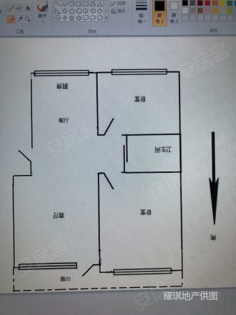 西山香麓(二期公寓)2室2厅1卫81.18㎡南北60万