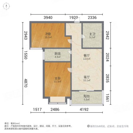 珠江荣景南苑2室2厅1卫84.88㎡南63万