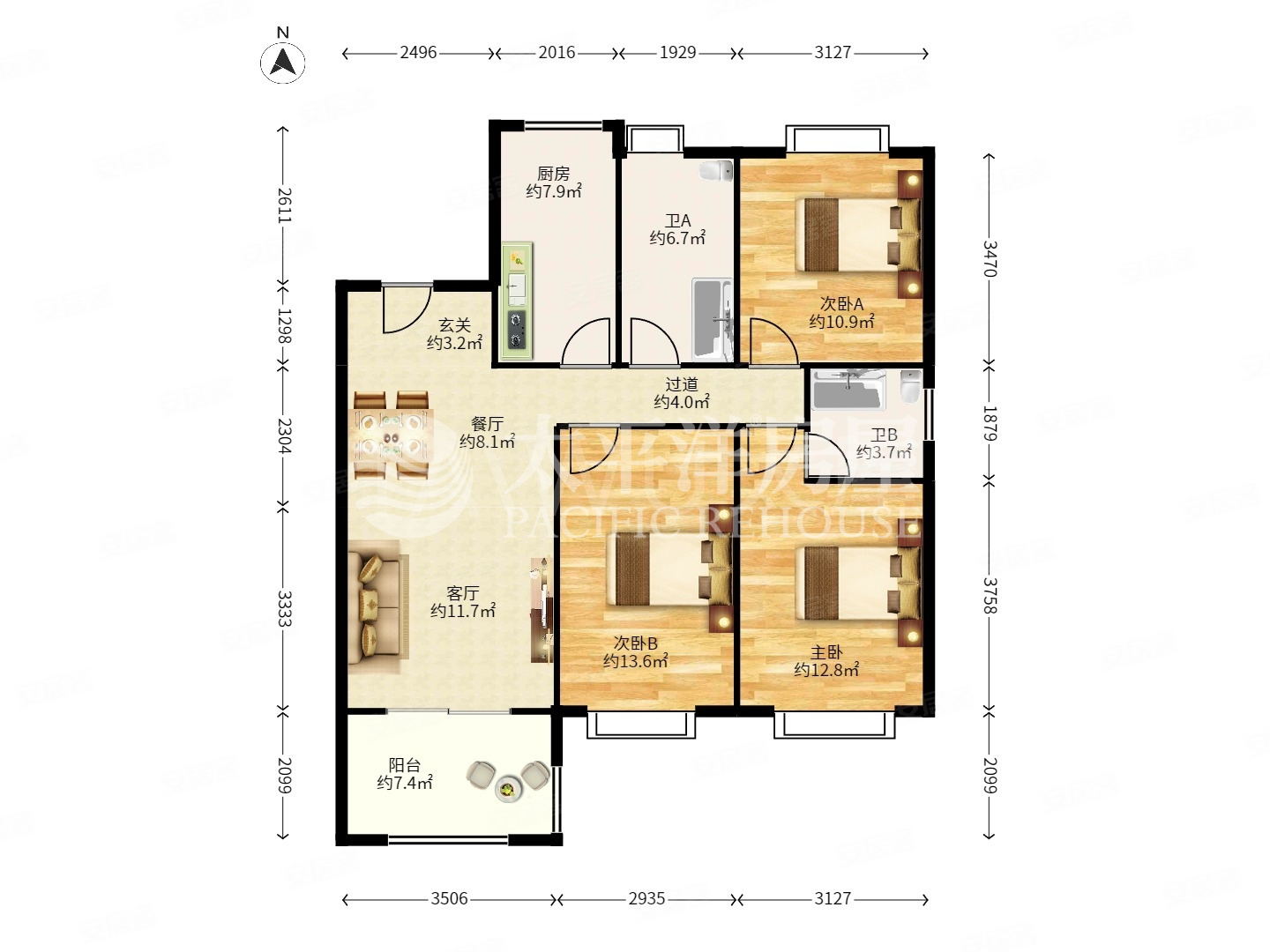 楼龄新 高楼层采光充足 双卫生间 精装修 商品房 临地铁,信达蓝爵二手