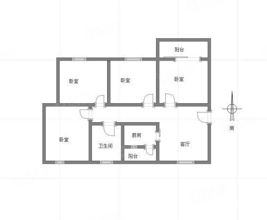 财信沙滨城市3室2厅1卫100.62㎡南120万