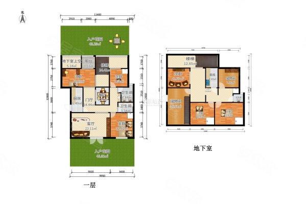 紫乐名轩3室2厅2卫129㎡南北610万