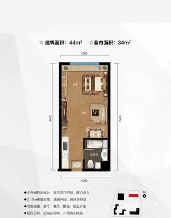 绿地汇创国际 8八平方八8 高绿化 南北通透 豪华设计