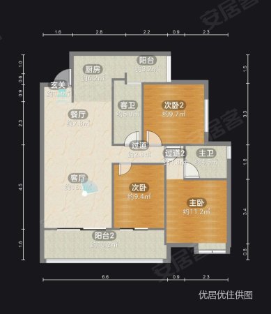 彰泰春天颂5室3厅3卫210㎡南106万