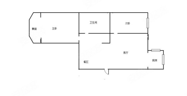 群力新苑(东区)2室2厅1卫64.14㎡南北69.8万