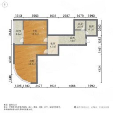 京海公寓2室1厅1卫66.39㎡东360万