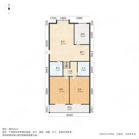 精装两室两卫一楼必看拎包入住全明户型急售