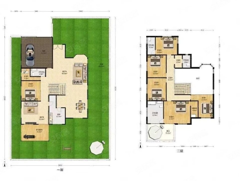 罗山绿洲别墅二手房,3680万,5室2厅,3卫,327平米-上海安居客