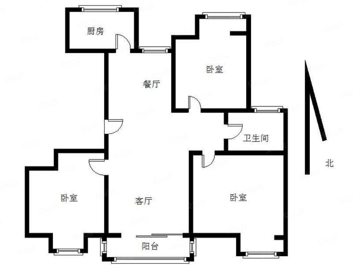 武夷名仕园南北通透满二住房电梯房107平采光好