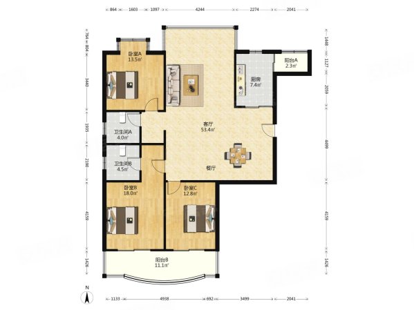 地铁口荟博雅苑双卫商业配套齐全商品住宅南北通透