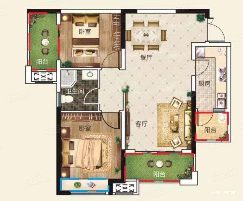 广大城30地块金装三房急售