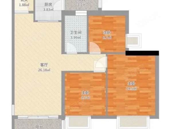 【多图】东江首府,源城城区租房,东江首府 精装三房 看江景 中高楼层