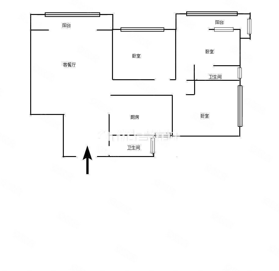 盛世中央(西陵)3室2厅2卫143㎡南北154.8万