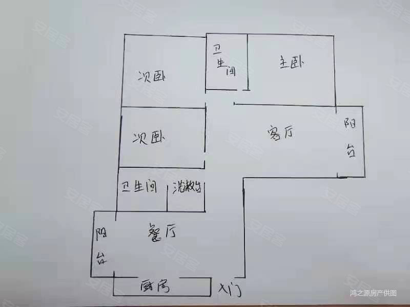 红惠园4室2厅2卫171.3㎡南北145万