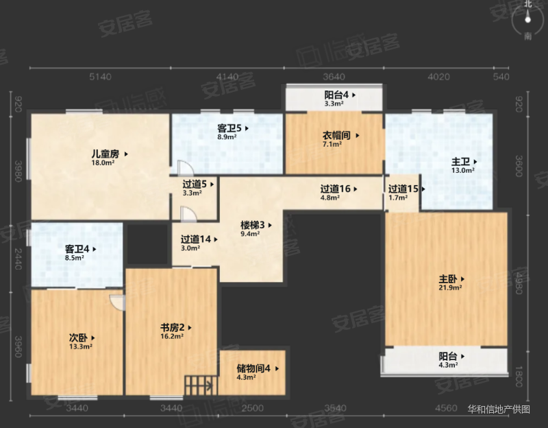 棕榈滩别墅6室3厅6卫321.34㎡南北3680万