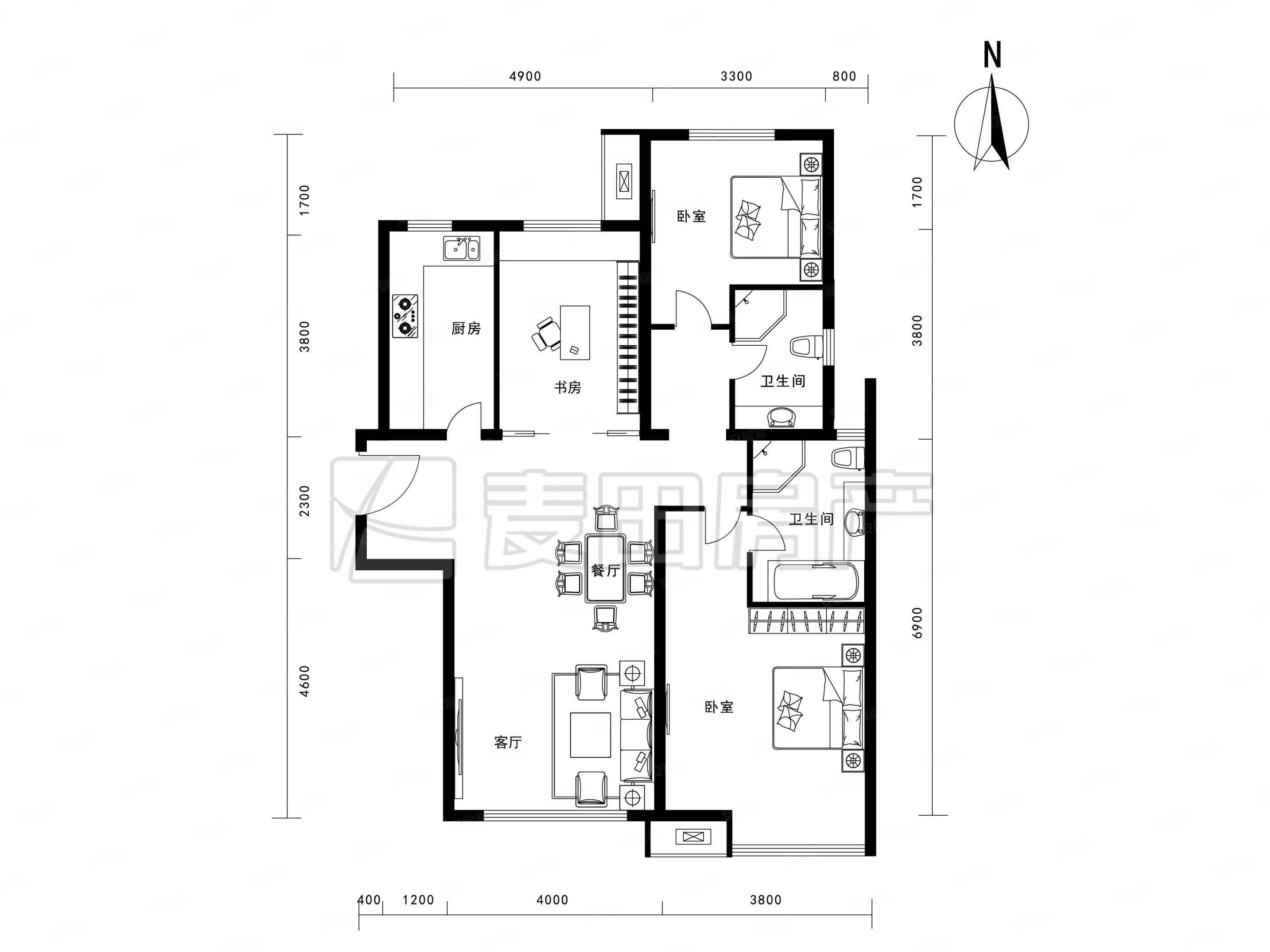 融科橄榄城南北通透小三居高层全屋地暖保持好有钥匙