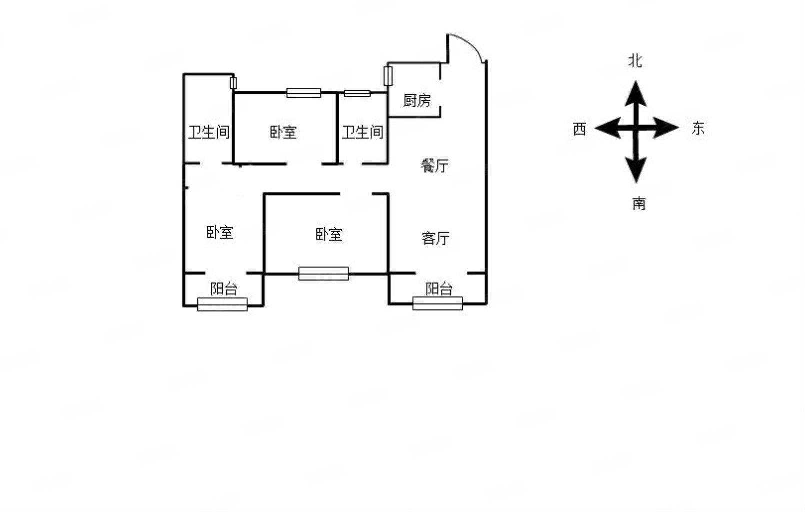 三江立体城盛景园3室2厅2卫105.65㎡南北168万
