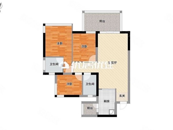 【多图】青溪府,江南周边租房,户型方正 南北通透 采光好 生活便利