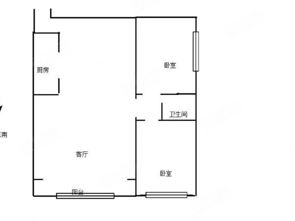 【多图】誉峰峰景,世博片区租房,霖雨桥地铁口 誉峰峰景 精装修两室
