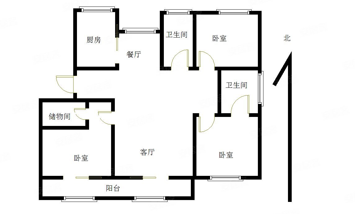 万福祥苑3室2厅2卫137㎡南北129.8万