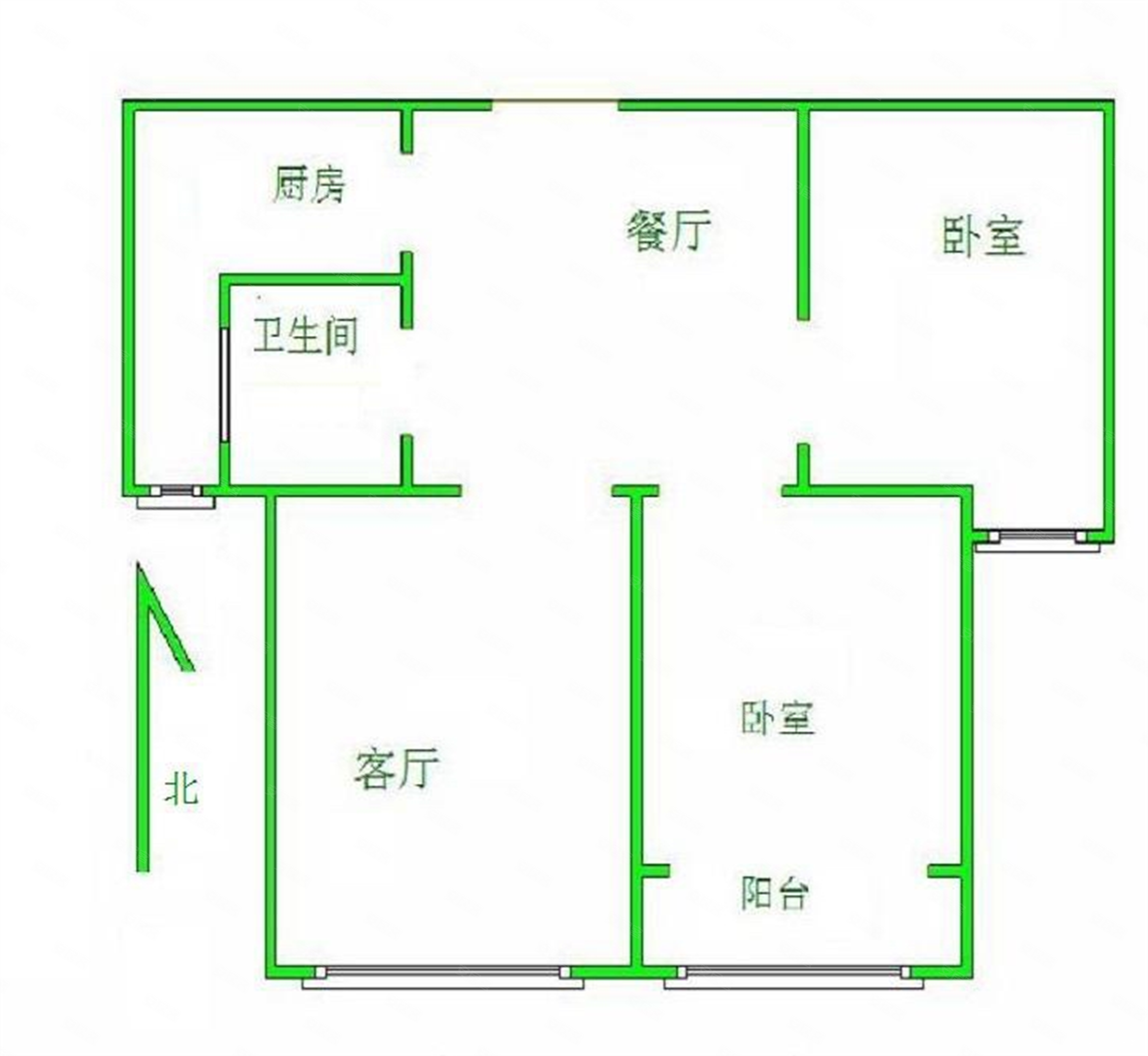 楼位好 清山 对面,东湖印象二手房,87万,2室2厅,1卫,88平米-保定安居